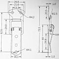 Miniatyrbilde 4 av 5: 10 stk Fjærbelastede Spenne Toggle Hasp For Låse Dørspenne For Låse Hardware Lo {DB}