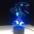 Pikkukuva 1 / 5: 3D Sonic Yövalo 1 Malli Ja Väriä Vaihtava A251  [dB}