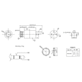Miniatyrbilde 5 av 5: Stereo Panelmontering Kobling Hunn Jack Socket 3.5a Lodde Stereo Panelmontering Terminal Med Skrue Mutter For Datamaskin, TV, Hvitevarer 8 P db