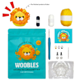 Miniatyrbild 1 av 4: Woobles Lär Dig Virka Kit, Virkad Gosedjur DIY Virkningskit för Nybörjare [DB] Lion