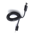 Miniatyrbilde 3 av 5: Fjærkabel Usb 3.1 Type C til Type C Ladekabel Retraktbar Type C Datakabel [DB]