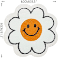 Miniatyrbilde 5 av 5: Heyone Smiley Face Teppe Solsikke Teppe Søt Badematte Bad Dekorasjon Absorberende Badekar Matte Supermyk Og Fluffy Matte 31.5in [DB]