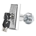 Miniatyrbilde 1 av 5: DB Automat Lås, Universell Sink Legering Sikkerhetslås med Nøkkel for Sikkerhetsskap Lås, Snacks Brus Automat Lås (Sølv) (1 stk)