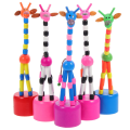 Miniatyrbild 1 av 2: 5 st Babys Toys Jul Fingerdockor Trä Giraff Dockor Push Toy Puppet Toys Db 18cm