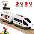 Miniatyrbillede 3 af 5: Elektrisk tog legetøj børn tog model pædagogisk spor legetøj passer jernbanesystem med fjernbetjening Db