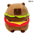 Miniatyrbild 1 av 5: Kawaii söt hamburg Capybara plyschleksak fluffty plyschdocka simulering Capibara [DB] Brown 26cm