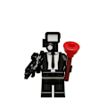 Miniatyrbillede 3 af 5: 8 stk./sæt Skibidi Toilet Minifigur Actionfigurer Byggeklodser Legetøj Db