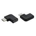 Pikkukuva 4 / 5: Usb 3.1 Type C Uros - Naaras Muunnin Usb-c Adapteri 90 Asteen Kulmassa [DB]