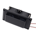 Miniatyrbilde 1 av 5: for DC 12V Kjøkkenvifte Avtrekksvifte for Caravan Tilhenger Universal RV Interiør Luft [db] Black Low power