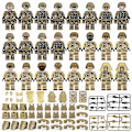Miniatyrbillede 1 af 5: Minifigurer Sæt, hær Soldat Byggelegetøj, swat Minifiguren Serie Db