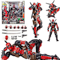 Pikkukuva 1 / 5: Legends X-men No.001 Deadpool Action Figure Amazing Revoltech Kaiyodo Toy Db Red