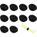 Miniatyrbild 1 av 5: Nirvana 10 st Bränsleslangpackning Bränsleslanglock 2 Hål Bränsletank Genomföringspackning Trimmer Gasslang Tillbehör för Trimmer Motorsåg [DB]