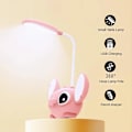 Miniatyrbillede 2 af 4: Aoger Disney Stitch LED-skrivebordslampe med blyantspidser, foldbar lys, sød skrivebordslampe, USB-genopladelig lysgave fra klassekammerater [DB] Stitch