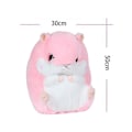 Miniatyrbilde 4 av 5: Søte plysjhamster utstoppede dyr leker med teppe [DB] pink With Blanket