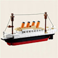Miniatyrbild 3 av 5: Titanic Mikro Mini Byggklossar Set, Titanic Leksaksskeppsmodell Byggstenar, 3D Pusselset DIY Utbildande Leksaker Presenter DB