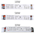 Miniatyrbild 3 av 5: Hög Ballastfaktor Ballast 2x18/30/58W Elektronisk Fluorescerande Lamp Ballast [DB] 18W