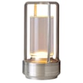 Miniatyrbillede 2 af 5: Krystal Lanterne Lampe, Krystal Bordlampe Genopladelig, Krystal Touch Lampe, Bærbar LED Skrivebordslampe, Ledningsfri Bordlampe db Silver
