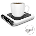 Miniatyrbild 1 av 5: Db Kaffe Värmare Multifunktionell Kopp Värmeplatta Resistent Glas Med En Elektrisk Värmeplatta Kompatibel Med Kontor, Hem Användning, Pc, Notebook-b