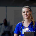 Miniatyrbilde 5 av 5: Led Wearable Lights For Nurses With Hands-free Magnetic Clip, For Hiking Dog Walking Running Doctors [DB] Red