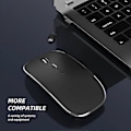 Miniatyrbillede 4 af 5: Trådløs Mus Genopladelig Bærbar Lydløs Trådløs Mus USB og Type-C Dual Mode Trådløs Mus 3 Justerbare DPI til Laptop, Mac, PC [db]