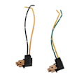 Miniatyrbillede 4 af 5: 2 stk. Forlygte Lampe Pære Sokkel Ledningsnet Stik Adapter Linje Til H1 Pære [DB]