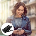 Miniatyrbillede 5 af 5: 8-pak Hovedtelefonclips, Hovedtelefonkabelclips 360 Graders Rotationsmontering Tøjclips Hovedtelefontilbehør - Sort [Db]