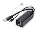 Pikkukuva 5 / 5: POE Splitter 48V - 5V MicroUSB Type C Power Over Ethernet -sovitinkaapeli db DC3.5 1.35