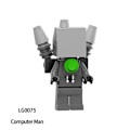 Miniatyrbillede 2 af 5: Skibidi Toilet Minifigures Byggesæt Actionfigur Byggeklodser Legetøjssæt Gaver Hjemmedekoration Ornamenter 6stk/sæt Db