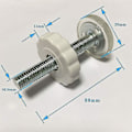 Pikkukuva 2 / 5: 4 kpl Painepainevauvanportit Kierretyt Spindle Rods Walk Thru Portit Tarvike Ruuvit Sarja Sopii A db