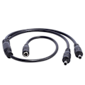 Miniatyrbillede 4 af 5: 3,5 mm x 1,35 mm DC Barrel Plug Splitter Adapterkabel til Ansigtsrensere LED [DB] One point four