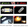 Miniatyrbillede 4 af 5: Bn-marine LED udskiftnings pære Bådslys Pærer Super Lys 12 Volt 32 Mm Pærer F DB