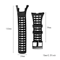 Miniatyrbilde 2 av 5: Gummireim Erstatningsarmbånd for Suunto Ambit 3 Peak / Ambit 2 [db]