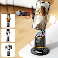 Pikkukuva 4 / 5: Älykäs 360° Automaattinen Kasvojenseuranta Jalusta Työpöydälle Seuranta Gimbal Vlog-Videoiden Nauhoitukseen DB Single Fill Light