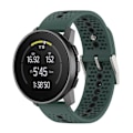 Miniatyrbillede 4 af 5: Til Suunto 9 Peak Universal Farverig Hul Silikon Urrem DB Olive Green Black