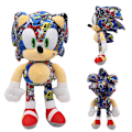Miniatyrbillede 4 af 5: DB 2023 Super Sonic Plys Legetøj Flyvende Egern Super Lyd Mus Dukke Red backpack