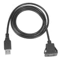 Bil Dashbord Flush Mount USB Hann Til Hunn Sockel Utvidelse Panel Kabel 1m [DB] black