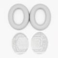 Miniatyrbillede 5 af 5: 1 par udskiftnings ørepuder i proteinlæder til Bose 700/NC700 Bluetooth hovedtelefoner [Db] White
