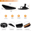 Pikkukuva 4 / 4: LED-dynaamiset sivuvilkut Fiat Spiderille, vilkkupeilivalot Mazda Miata MX5 ND RX-8 6 Atenza GH 5:lle {db} Dynamic black