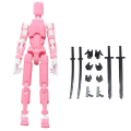 Miniatyrbild 1 av 5: T13 Actionfigur, Titan 13 Actionfigur, Robot Actionfigur, 3D-tryckt Action, 50% Erbjudande Db pink
