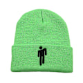 Miniatyrbillede 4 af 4: Fashion Unisex Efterår Vinter Billie Eilish Broderet Strikket Hue Hip Hop Beanie Cap [Db] Yellow