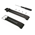 Miniatyrbillede 1 af 5: Til Garmin Forerunner 30 / 35 Silikone Urrem [db] Black