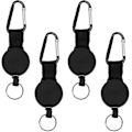 Miniatyrbillede 1 af 5: 4 stk. udtrækkelig lanyard, udtrækkelig nøgleholder, udtrækkelig stålkabel [db]