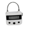 Miniatyrbilde 1 av 5: Metall Timerlås Usb Lcd-skjerm Metall Elektronisk Oppladbar Timer Multifunksjons Hengelås Hvit