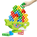 Pikkukuva 1 / 3: 64 kpl Tetra Tower -tasapainopeli, pinoamispeli, lautapeli lapsille ja aikuisille, tiimityöpeli, tornipeli, lelu DB 48pcs