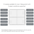 Miniatyrbillede 5 af 5: Zigbee 4-knaps trykknapkontakt Tuya 12-scene kontaktcontroller Hjemmeautomatisering Smart kontakt til Tuya Smart Life Control  [dB} ZigBee Remote