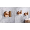 Miniatyrbilde 5 av 5: Db 2stk Badkrok Rustfritt Stål Krok Heavy Duty Krok For Bad Kjøkken Stue Hotell Frakk Rose Gold