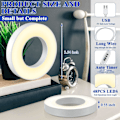 Miniatyrbild 2 av 5: Taklampa för inomhusväxter, 48 LED-lampor med fullspektrum, med 4/8/12H automatisk omkopplare, 4 dimbara ljusstyrkor [DB] White warm light 1 headlight
