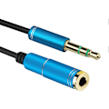 Pikkukuva 2 / 5: 1/2/3m Uros-Naaras 3.5mm Audio Aux Kuulokeliitäntäjohto Stereo-kaapeli db Black 3M