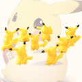 Miniatyrbillede 3 af 5: 8 stk. Pikachu Actionfigur med fint håndværk Slidstærk PVC Pikachu Battlefigur til underholdning Db 8pcs