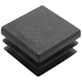 Miniatyrbillede 4 af 5: DB 100 stk. Plastik Firkantrørsindsatser Endepropper 20 mm x 20 mm Sort black